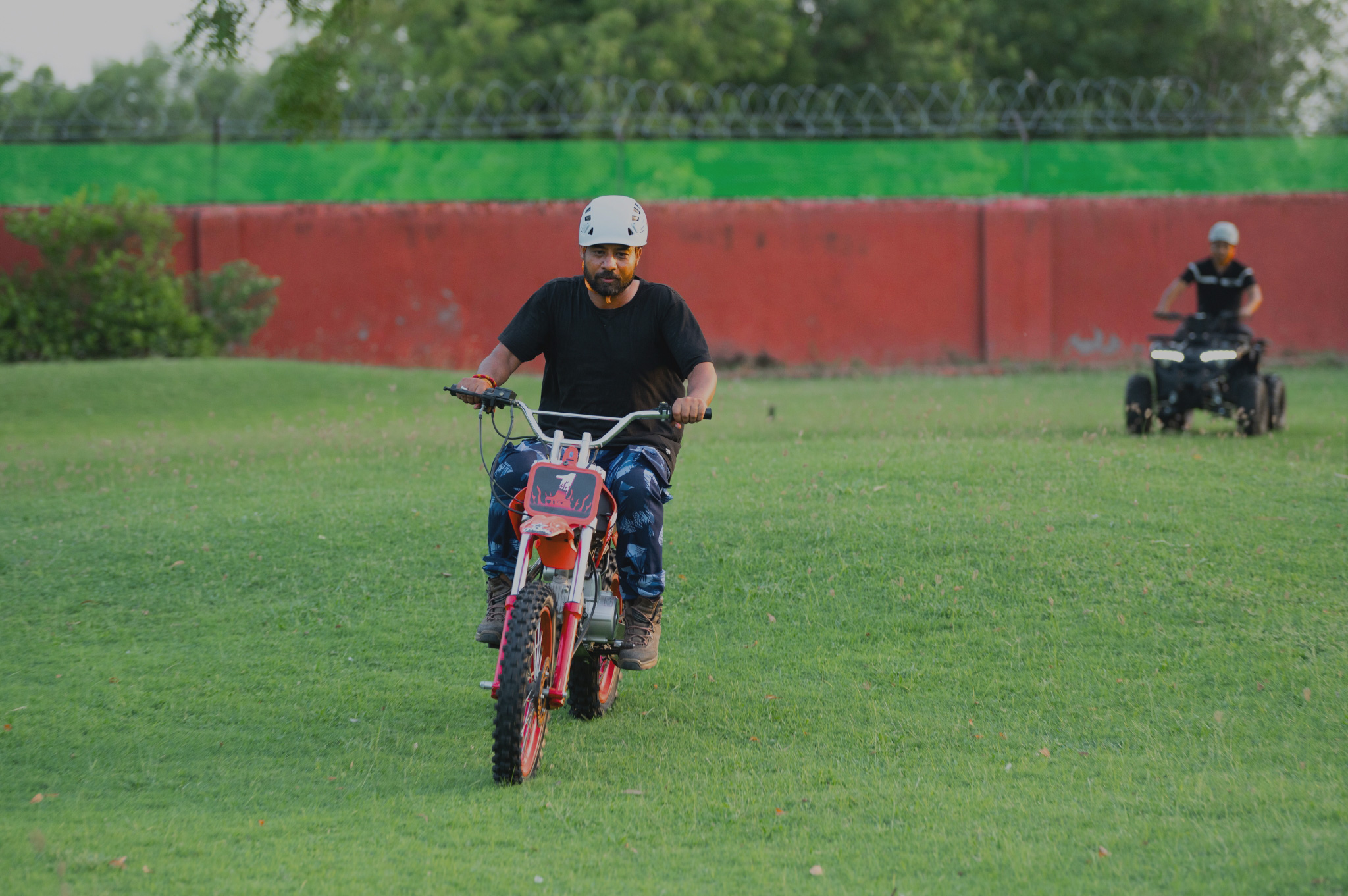 ATV and dirt bike rides at adventure park near Ahmedabad at Roadies Rostel ARC Resort