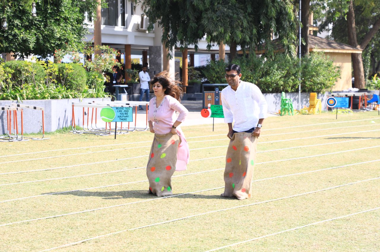 Interactive activities and group fun at event venue Roadies Rostel ARC Resort near Ahmedabad