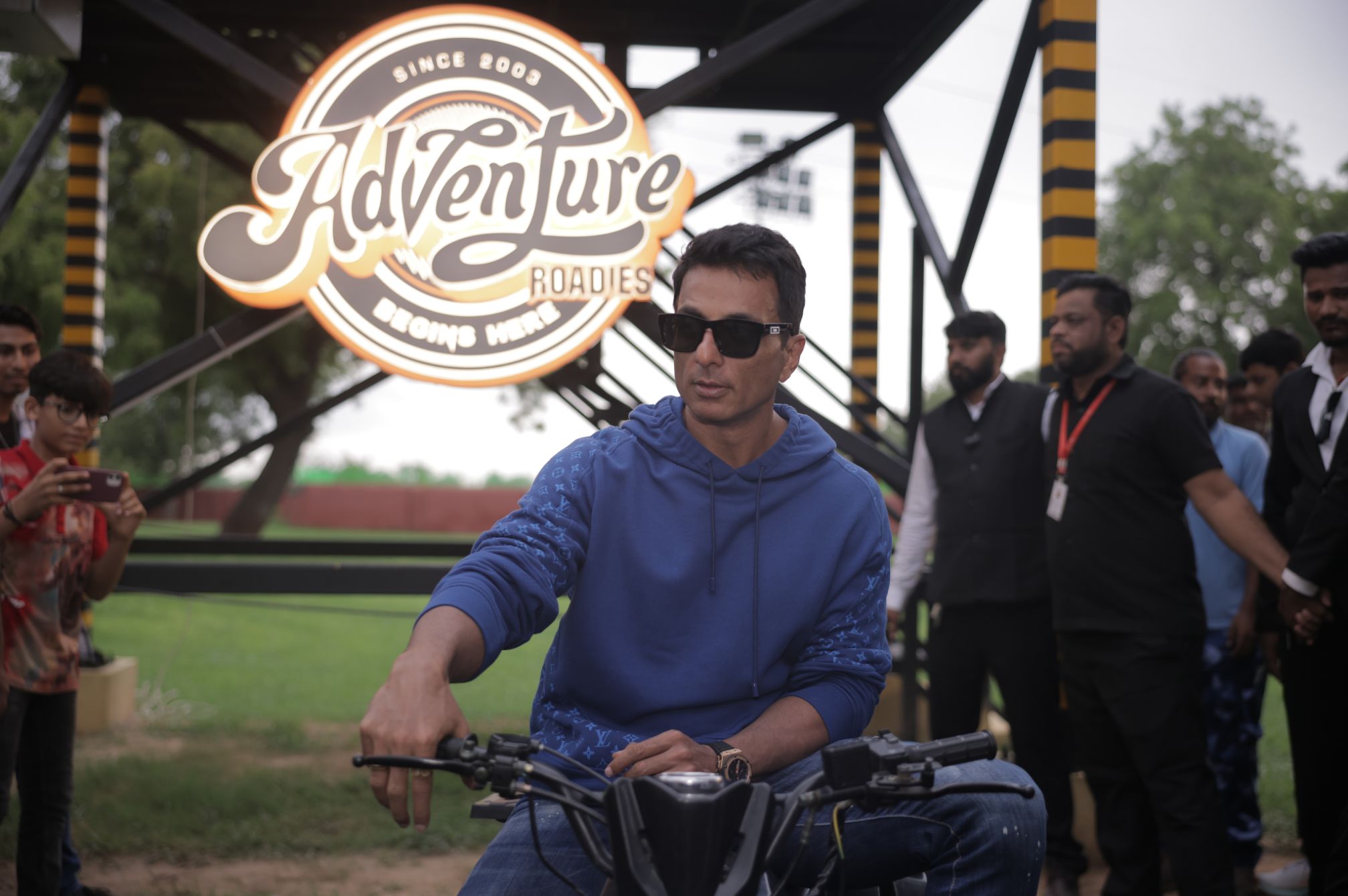 Sonu Sood at launch event at Roadies Rostel ARC Resort near Ahmedabad