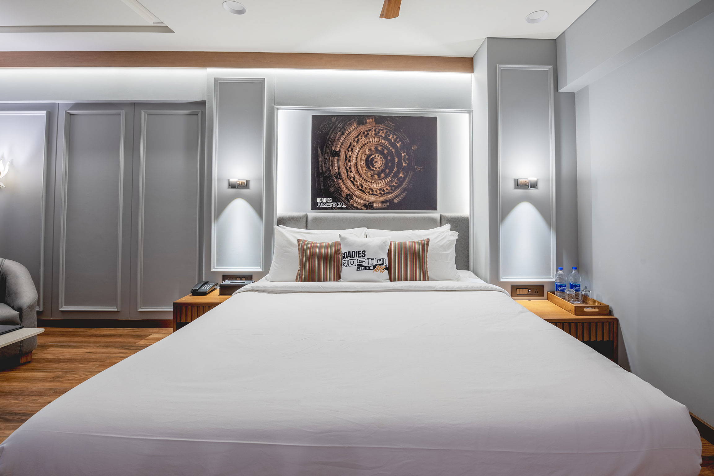 Deluxe Room bathroom with sleek design, perfect for luxury staycations in Ahmedabad